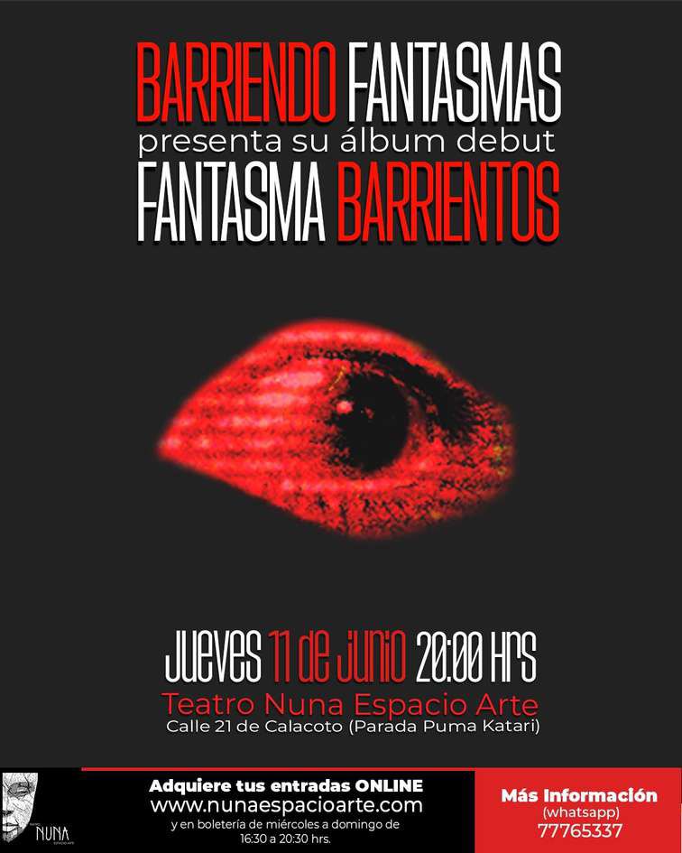 Release show for “Fantasma Barrientos” at Teatro Nuna